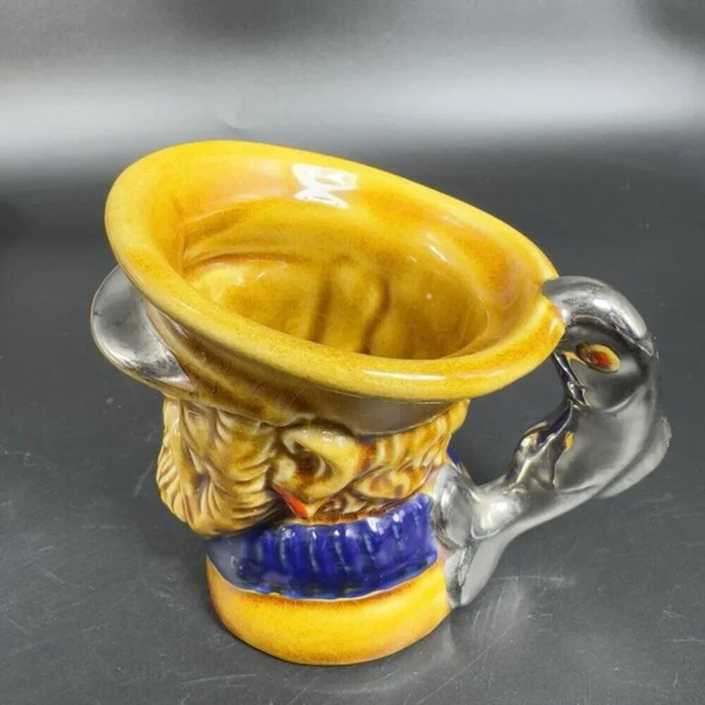Vintage Lord Nelson‎ Pottery Fisherman Silver Fish Handle Toby Mug Cup England